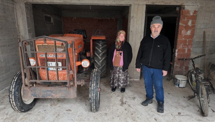 Köyde kullandığı traktörüne otoyolda ceza kesildi