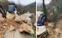Cumayeri’nde Heyelan Bölgesinde Yol Çalışmaları Devam Ediyor
